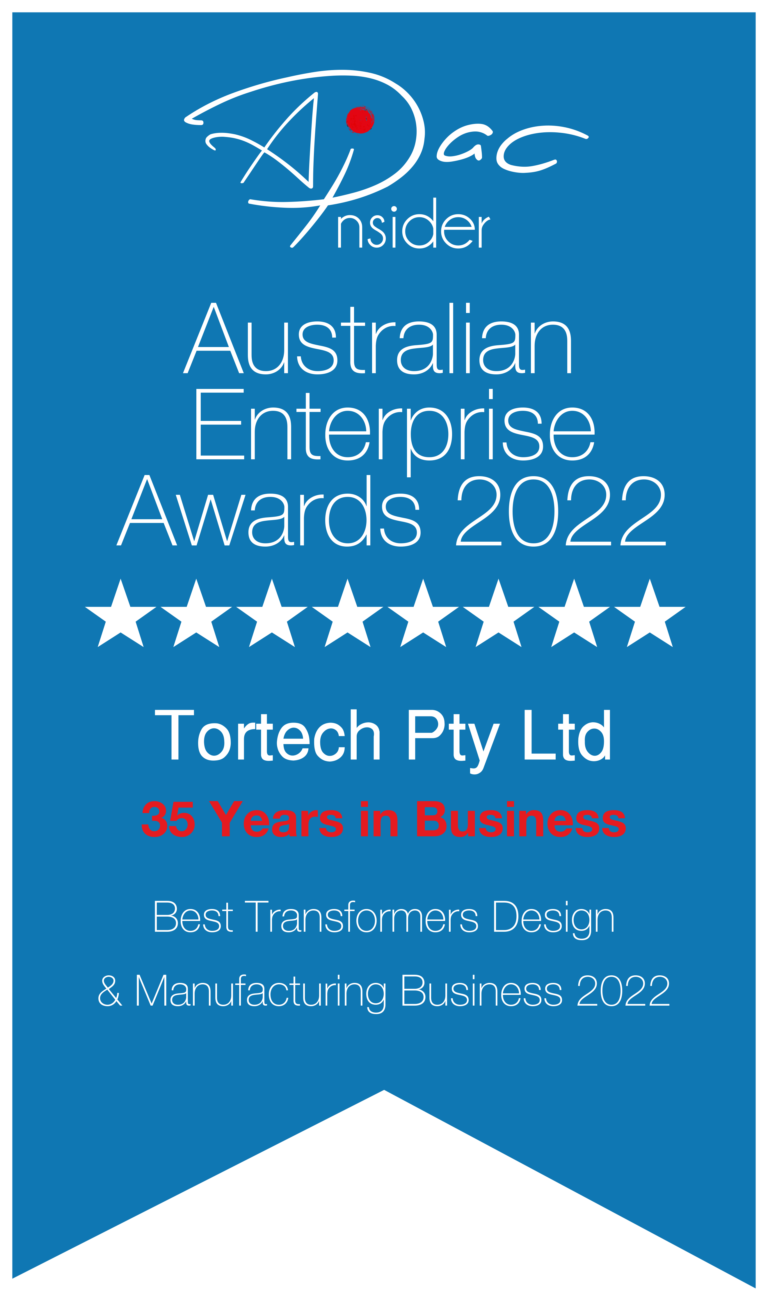 Read more about the article Tortech – Winner of Best Transformer Design & Manufacturing Business in Australia APAC Awards 2022