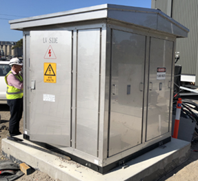 Read more about the article Light Rail Kiosk Transformer Project
